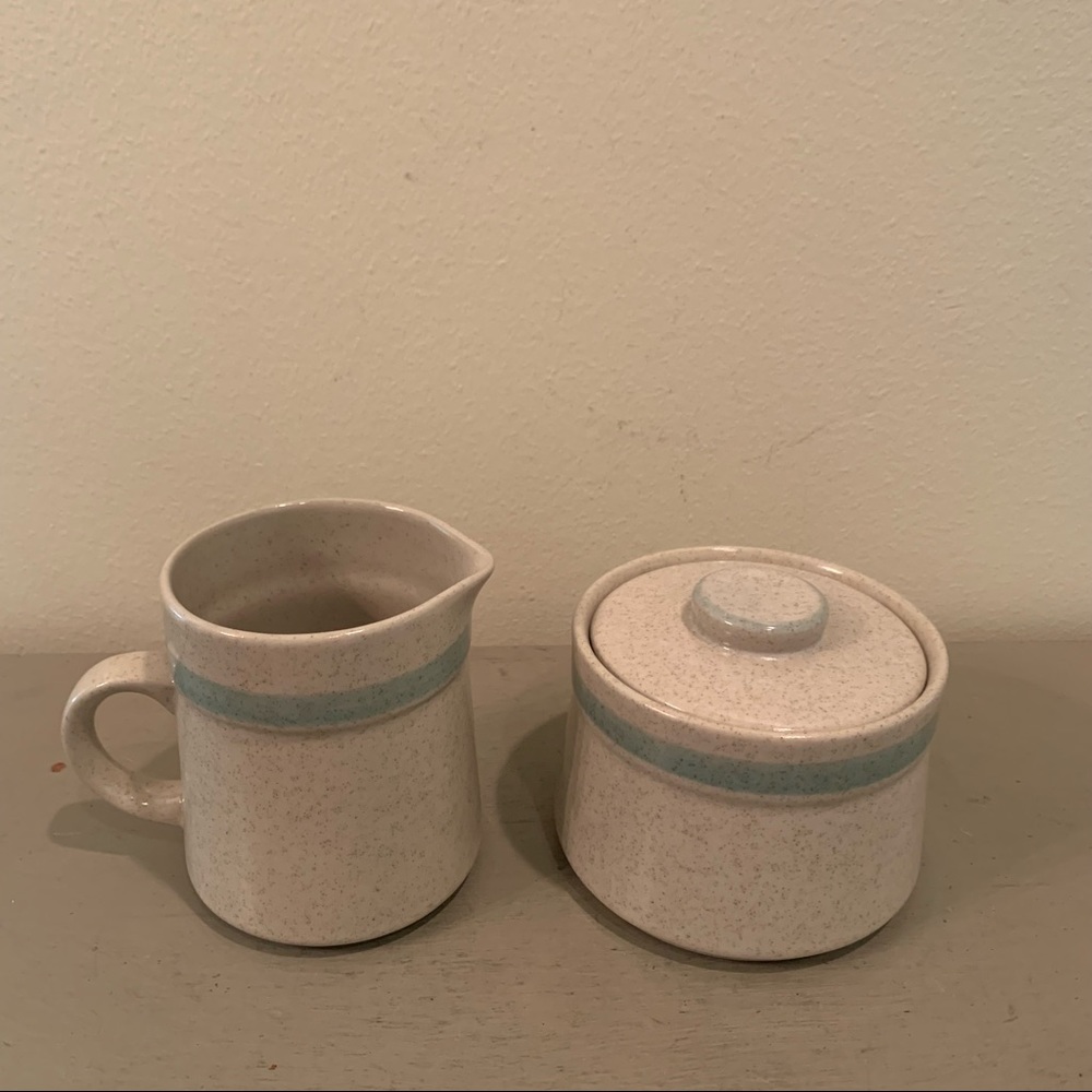 Vintage Statastone Japan Cream And Sugar Set